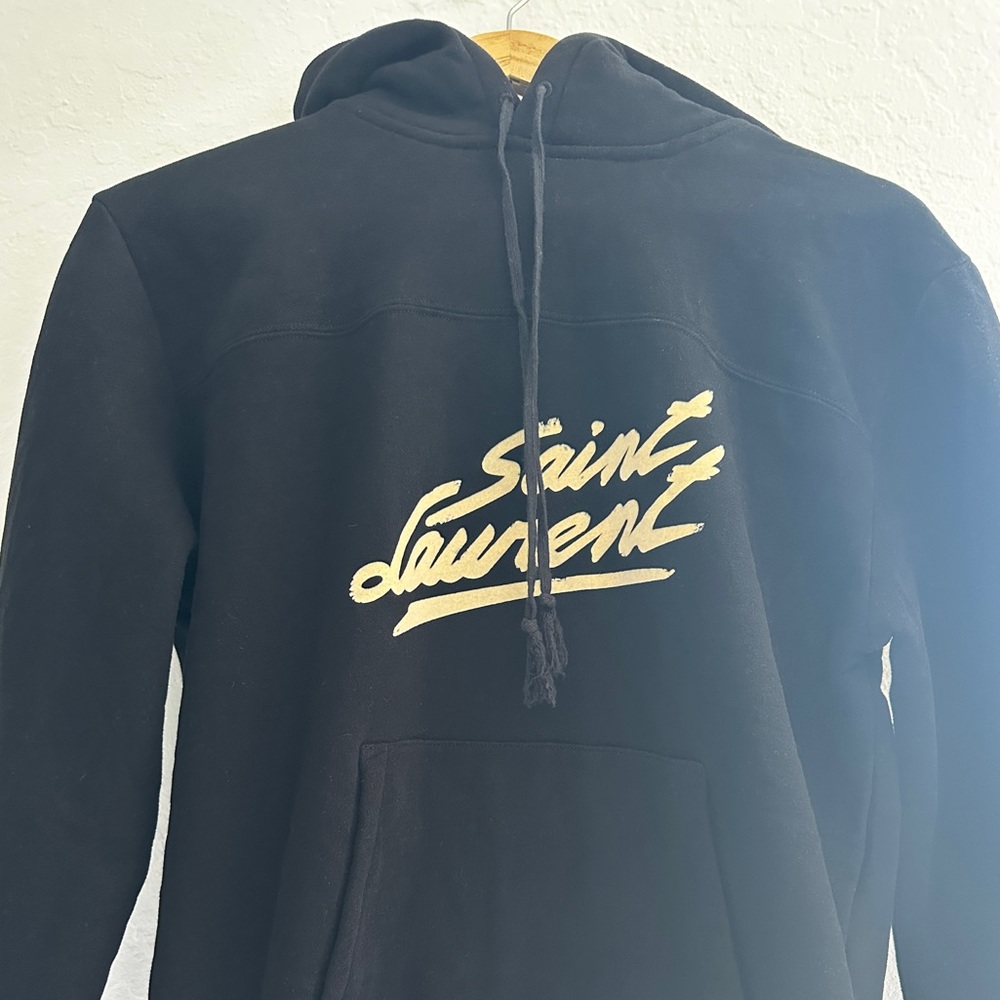 -—- SOLD ——Saint Laurent Script Signature
Logo Hoodie